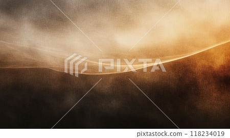 Abstract image featuring soft golden and dark tones, creating a calm and serene atmosphere. 118234019