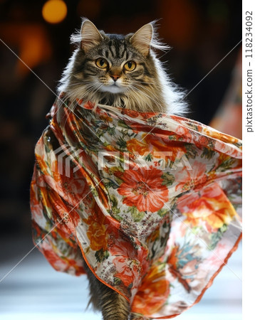 A cat on the runway 118234092