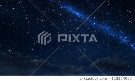 Meteor streaking through a star-filled space, leaving a fiery trail across a dark cosmic landscape Meteor streaking through a star-filled space, leaving a fiery trail across a dark cosmic landscape 118234093