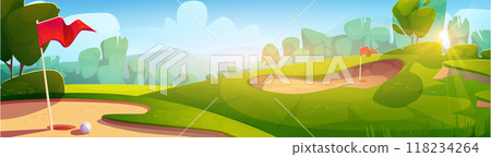 Golf course landscape 118234264