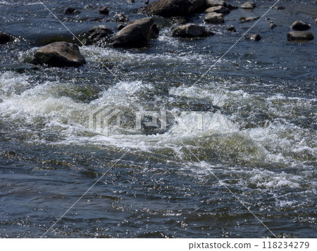 大和川橛原堰,水花升起 大和川橛原堰,水花升起 118234279