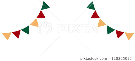 聖誕裝飾插畫花環 聖誕裝飾插畫花環 118235053