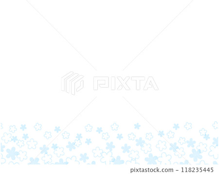 花朵效果框②淺藍色 118235445