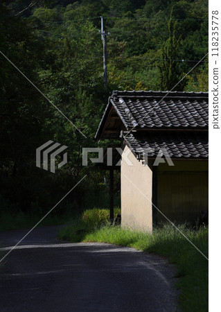 An old work shed in the countryside An old work shed in the countryside 118235778