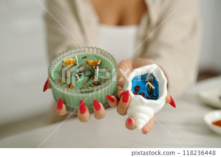 Woman With Aroma Handmade Candles Woman With Aroma Handmade Candles 118236448