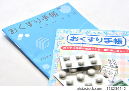 Medicine book, history, tablets 118236542
