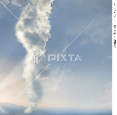 A pillar of cloud leads the Jewish people across the desert across the sea 118237486