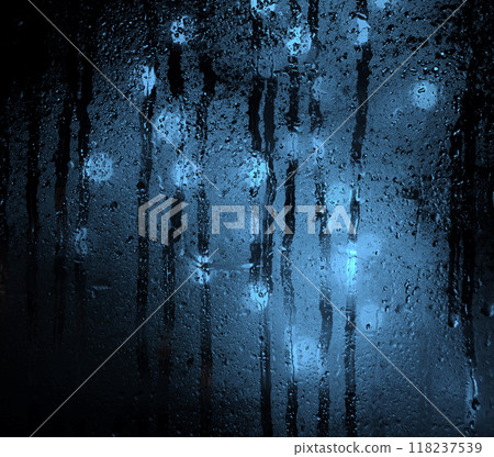 Background of misted glass. Christmas lights Background of misted glass. Christmas lights 118237539