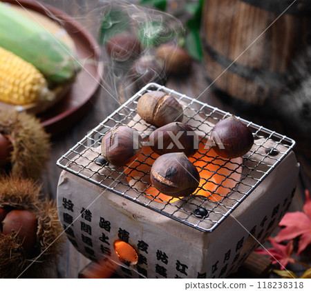 秋天的味道烤栗子 118238318