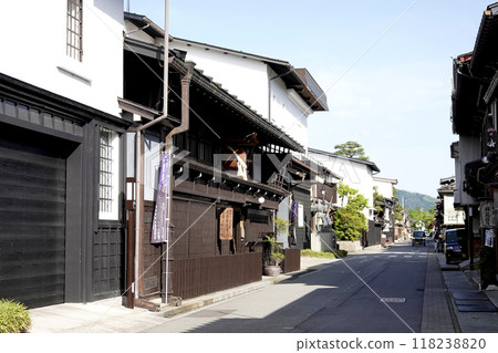 Castle town street lined with historic sake breweries Castle town street lined with historic sake breweries 118238820