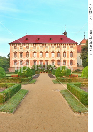 Beautiful Libochovice castle in Czech republic Beautiful Libochovice castle in Czech republic 118240749