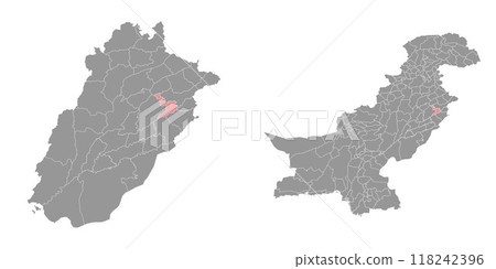Nankana Sahib district map, administrative division of Pakistan. Vector illustration. Nankana Sahib district map, administrative division of Pakistan. Vector illustration. 118242396