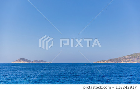 Seaview photo taken at the coast of Kalkan, Turkey. Summer landscape 118242917