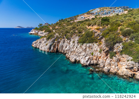 Coastal view of Kalkan, Turkey. Summer landscape photo 118242924