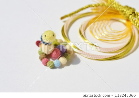 New Year's material: snake made from wool felt ball New Year's material: snake made from wool felt ball 118243360