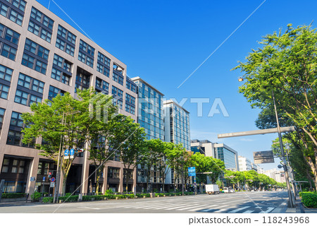 Scenery around Karasuma Oike in Kyoto Oike Street 118243968