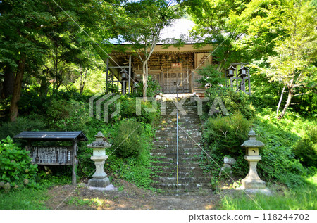 Fukushima Prefecture Minamiaizu District Shimogo Town Okuaizu Thirty-Three Kannon Temples, 10th Temple Daihiden Ono Kannon Fukushima Prefecture Minamiaizu District Shimogo Town Okuaizu Thirty-Three Kannon Temples, 10th Temple Daihiden Ono Kannon 118244702