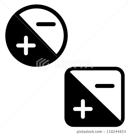 Quantity of light settings for camera icon. flat style. Quantity of light settings for camera icon. flat style. 118244853