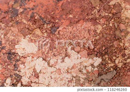 Abstract background of different shades of eye shadow 118246260