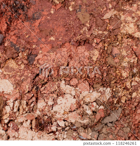 Abstract background of different shades of eye shadow 118246261