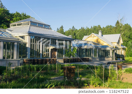exterior view of an old orangery exterior view of an old orangery 118247522