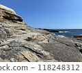 A rocky area on the coastline 118248312