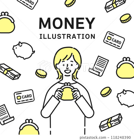 Money and people illustration background_1 118248390
