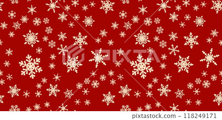 Snowflakes seamless pattern for Christmas holidays. Xmas snowflake ornament for winter holidays greeting card or wrapper. Christmas snowfall texture. Snowflakes seamless pattern for Christmas holidays. Xmas snowflake ornament for winter holidays greeting card or wrapper. Christmas snowfall texture. 118249171