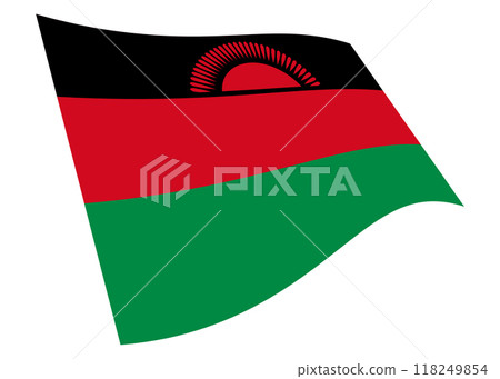 Malawi waving flag 3d illustration Malawi waving flag 3d illustration 118249854