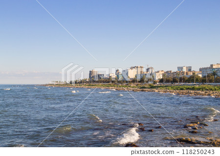 Aktau city shoreline view, Kazakhstan Aktau city shoreline view, Kazakhstan 118250243