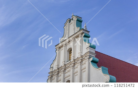 Minsk, Belarus. The roof of the Upper Town concert hall. In the first half of the 17th century. Minsk, Belarus. The roof of the Upper Town concert hall. In the first half of the 17th century. 118251472