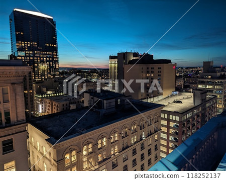 Portland, Oregon, USA - 05.14.2024: View of downtown Portland, Oregon Portland, Oregon, USA - 05.14.2024: View of downtown Portland, Oregon 118252137