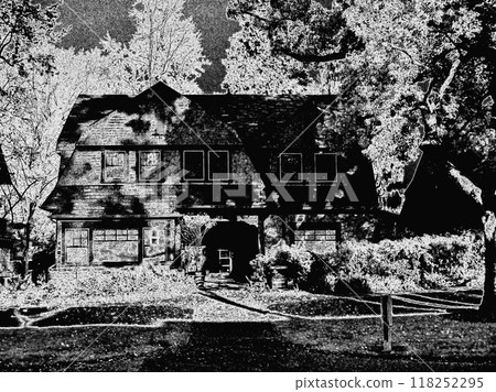 old house on the street 118252295