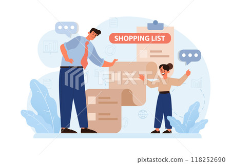 School preparation. School kids with parents prepare for studying. Characters buying new clothes, textbooks and stationery. Elementary education, back to school idea. Flat vector illustration School preparation. School kids with parents prepare for studying. Characters buying new clothes, textbooks and stationery. Elementary education, back to school idea. Flat vector illustration 118252690
