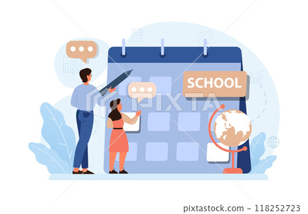 School preparation. School kids with parents prepare for studying. Characters buying new clothes, textbooks and stationery. Elementary education, back to school idea. Flat vector illustration School preparation. School kids with parents prepare for studying. Characters buying new clothes, textbooks and stationery. Elementary education, back to school idea. Flat vector illustration 118252723