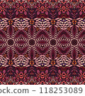 Geometric ethnic print abstract decorative vector seamless ornamental pattern 118253089
