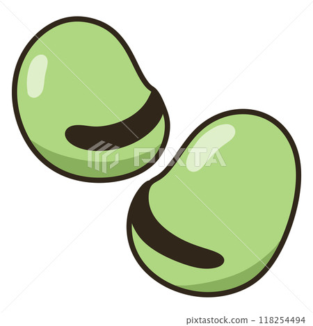 Broad beans 118254494