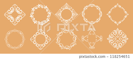 Halloween motif design material set 118254651