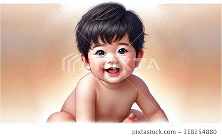 Smiling baby 118254880