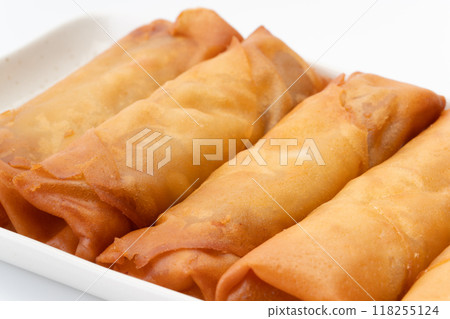 Spring rolls close-up 118255124