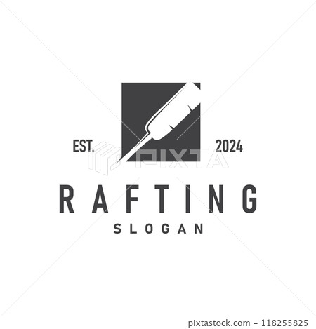 Paddle Logo Boat Paddle Design Vector Illustration Symbol Simple Design 118255825