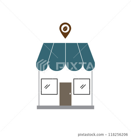 coffee shop icon coffee shop icon 118256206