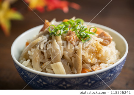 Chicken and burdock rice Chicken and burdock rice 118256241