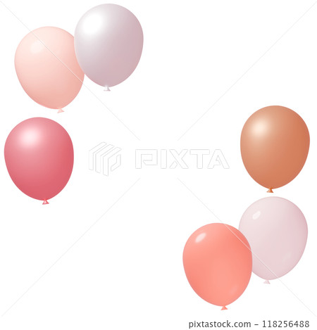 Background material_balloons_pink 118256488