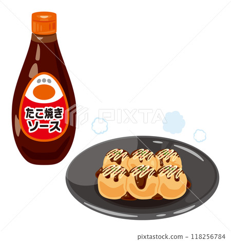 章魚燒醬和章魚燒 118256784