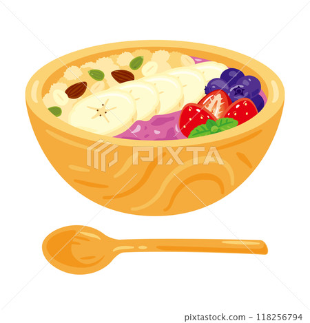 Acai bowl on a plate 118256794