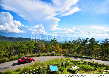 [長野縣]國道299號線童話之路～日向木場展望台的風景 118257442