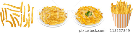 French fries thin 118257849