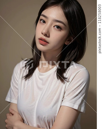Beautiful single woman 118258003