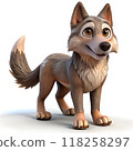 3D Character Wolf, Wild Animal Character 118258297